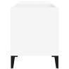 Armoire à disques blanc 84,5x38x48 cm bois d'ingénierie 621732621732