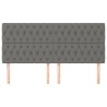 Tête de lit Gris foncé 180 x 7 x 118/128 cm Tissu 621736621736