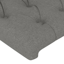 Tête de lit Gris foncé 180 x 7 x 118/128 cm Tissu 621736621736