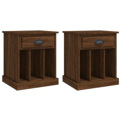 Tables de chevet 2 pcs chêne marron 43x36x50 cm 621737621737