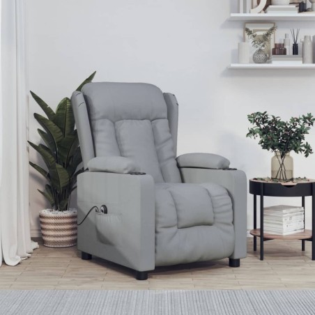 Fauteuil inclinable électrique Gris clair Tissu 621741621741
