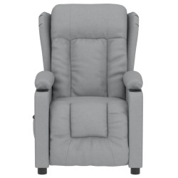 Fauteuil inclinable électrique Gris clair Tissu 621741621741