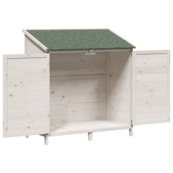 Abri de jardin Blanc 106,5 x 56 x 113,5 cm Bois de Sapin Massif 621745621745