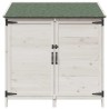 Abri de jardin Blanc 106,5 x 56 x 113,5 cm Bois de Sapin Massif 621745621745