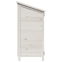 Abri de jardin Blanc 106,5 x 56 x 113,5 cm Bois de Sapin Massif 621745621745