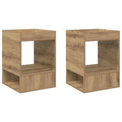 Table d'appoint 2 pc Chêne artisanal 40 x 40 x 56 cm 621748621748