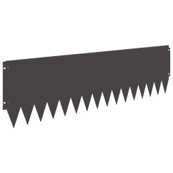 Bordure de Pelouse 20 pcs 103 x 30 cm Acier Noir 621751621751