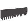Bordure de Pelouse 20 pcs 103 x 30 cm Acier Noir 621751621751