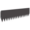 Bordure de Pelouse 20 pcs 103 x 30 cm Acier Noir 621751621751