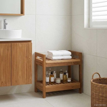 Étagère de salle de bain Naturel 45 x 30 x 45 cm 621752621752
