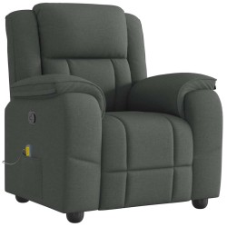 Fauteuil de massage inclinable Gris foncé Tissu 621753621753