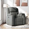 Fauteuil de massage inclinable Gris foncé Tissu 621753621753