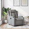 Fauteuil inclinable en tissu gris clair 621755621755