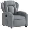 Fauteuil inclinable en tissu gris clair 621755621755