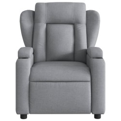 Fauteuil inclinable en tissu gris clair 621755621755