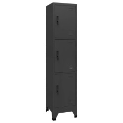 Armoire à casiers Anthracite 38x45x180 cm Acier 621758621758