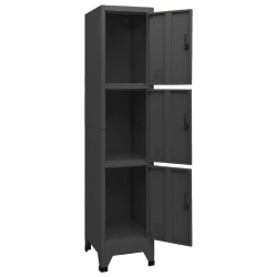 Armoire à casiers Anthracite 38x45x180 cm Acier 621758621758