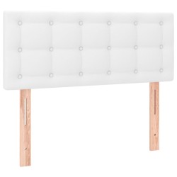 Tête de lit à LED Blanc 100x5x78/88 cm Similicuir 621759621759