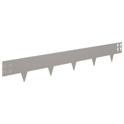 Bordure de Pelouse 20 pcs 100 x 15 cm Acier Rouillé 621762621762
