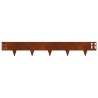 Bordure de Pelouse 20 pcs 100 x 15 cm Acier Rouillé 621762621762