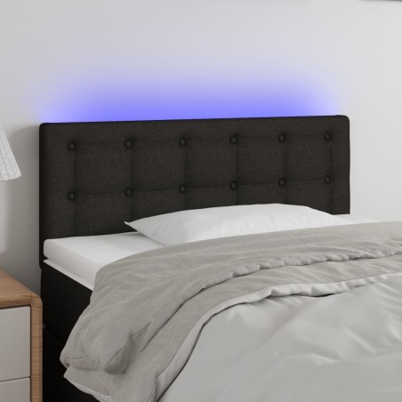 Tête de lit à LED Noir 80x5x78/88 cm Tissu 621763621763
