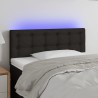 Tête de lit à LED Noir 80x5x78/88 cm Tissu 621763621763