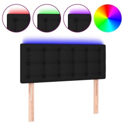 Tête de lit à LED Noir 80x5x78/88 cm Tissu 621763621763