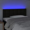 Tête de lit à LED Noir 80x5x78/88 cm Tissu 621763621763