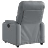 Fauteuil de massage inclinable gris similicuir 621766621766