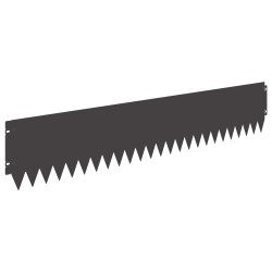Bordure de Pelouse 20 pcs 103 x 20 cm Acier Noir 621767621767
