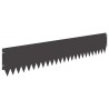 Bordure de Pelouse 20 pcs 103 x 20 cm Acier Noir 621767621767