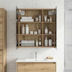Armoire Miroir de Salle de Bain Chêne artisan 60 x 14,5 x 70 cm 621768621768