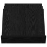 Étagère à magazines avec étagère Chêne noir 53 x 40 x 28,5 cm 621777621777