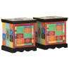 Table de chevet multicolore 2 pcs 40x35x45 cm 621778621778