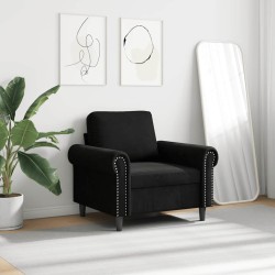 Fauteuil Noir 60 cm Velours 621779621779