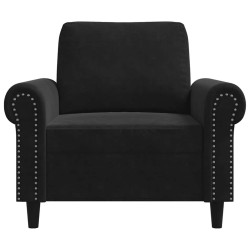 Fauteuil Noir 60 cm Velours 621779621779