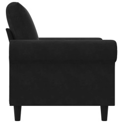 Fauteuil Noir 60 cm Velours 621779621779