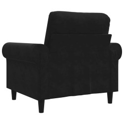 Fauteuil Noir 60 cm Velours 621779621779