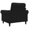 Fauteuil Noir 60 cm Velours 621779621779