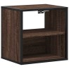Table de chevet murale chêne marron 40x31x39,5 cm 621780621780