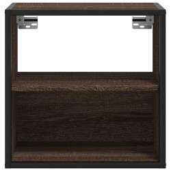 Table de chevet murale chêne marron 40x31x39,5 cm 621780621780