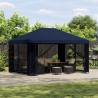 Abri de jardin avec parois 4 × 3 m Bleu Polyester et Acier 621781621781
