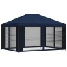 Abri de jardin avec parois 4 × 3 m Bleu Polyester et Acier 621781621781