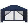 Abri de jardin avec parois 4 × 3 m Bleu Polyester et Acier 621781621781