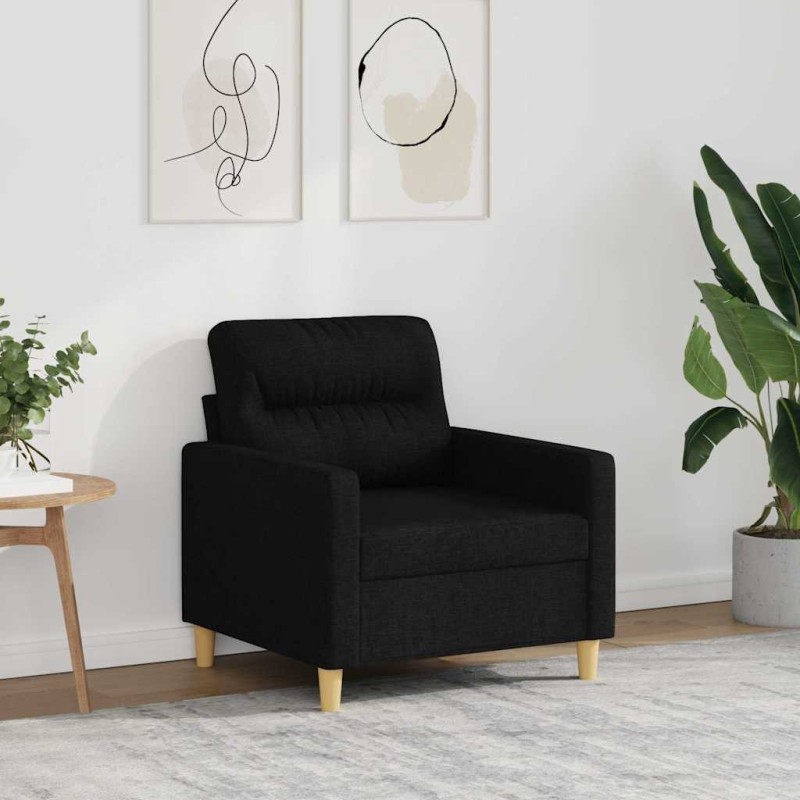 Fauteuil Noir 60 cm Tissu 621784621784