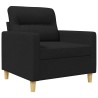 Fauteuil Noir 60 cm Tissu 621784621784