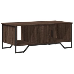 Table basse chêne marron 100x51x40 cm bois d'ingénierie 621786621786
