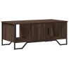 Table basse chêne marron 100x51x40 cm bois d'ingénierie 621786621786