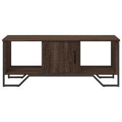 Table basse chêne marron 100x51x40 cm bois d'ingénierie 621786621786