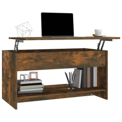 Table basse Chêne fumé 102x50x52,5 cm Bois d'ingénierie 621788621788
